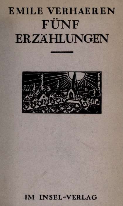 Fünf Erzählungen / Mit 28 Holzschnitten von Frans Masereel cover