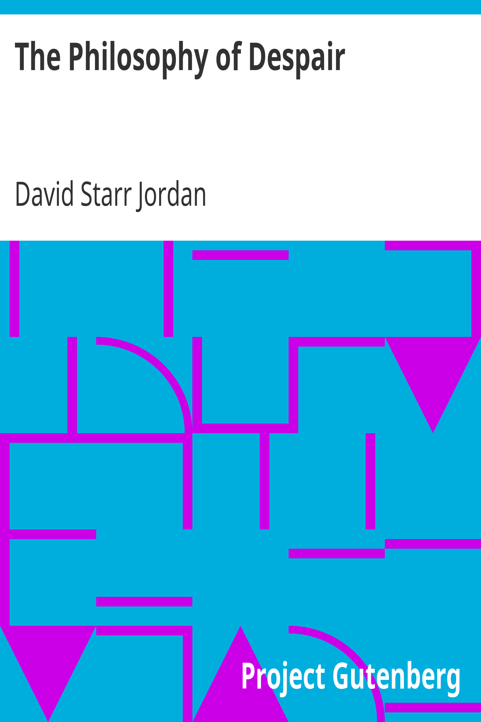 The Philosophy of Despair cover