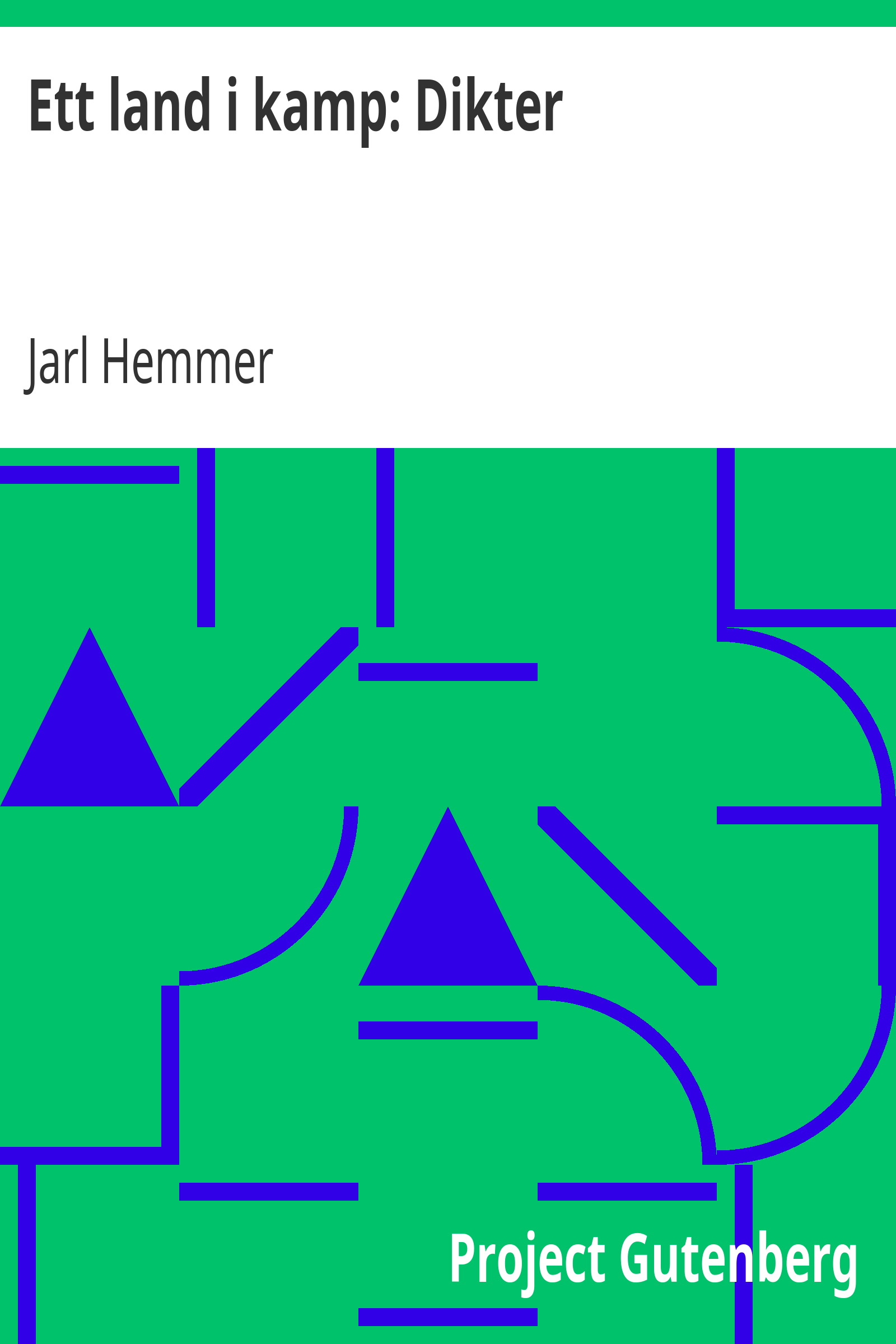Ett land i kamp: Dikter cover