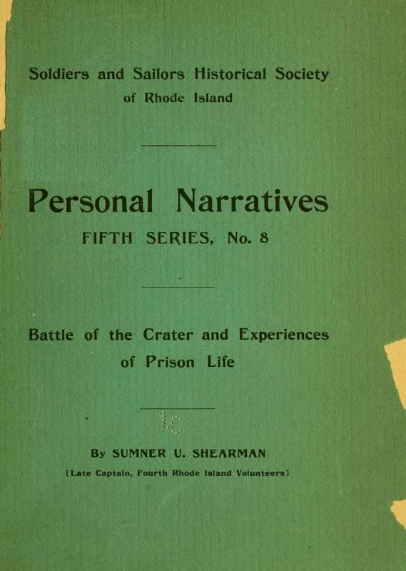 Battle of the Crater; and Experiences of Prison Life cover