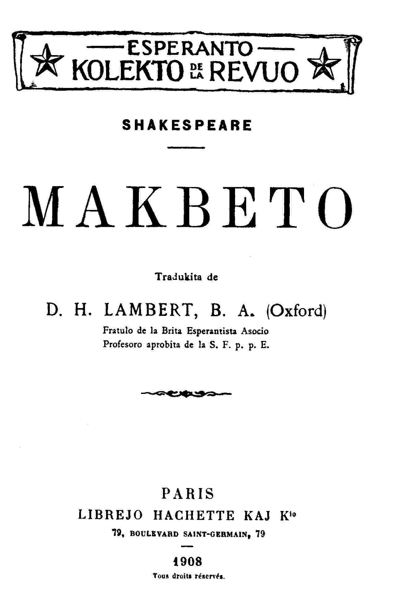 Makbeto cover