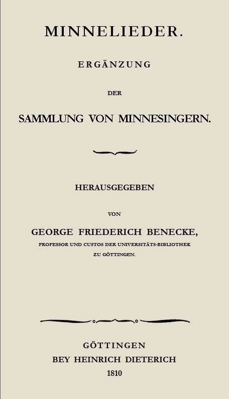Beyträge zur Kenntniss der altdeutschen Sprache und Litteratur. Erster Band. Theil 1. cover