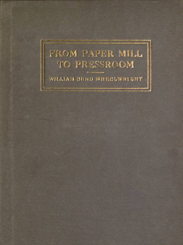 From Paper-mill to Pressroom cover