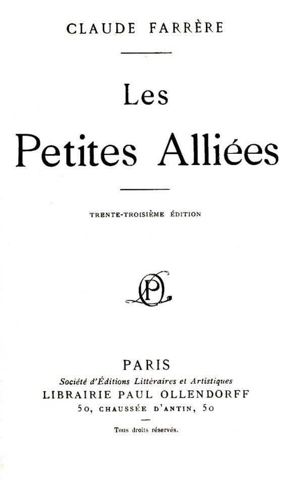 Les petites alliées cover