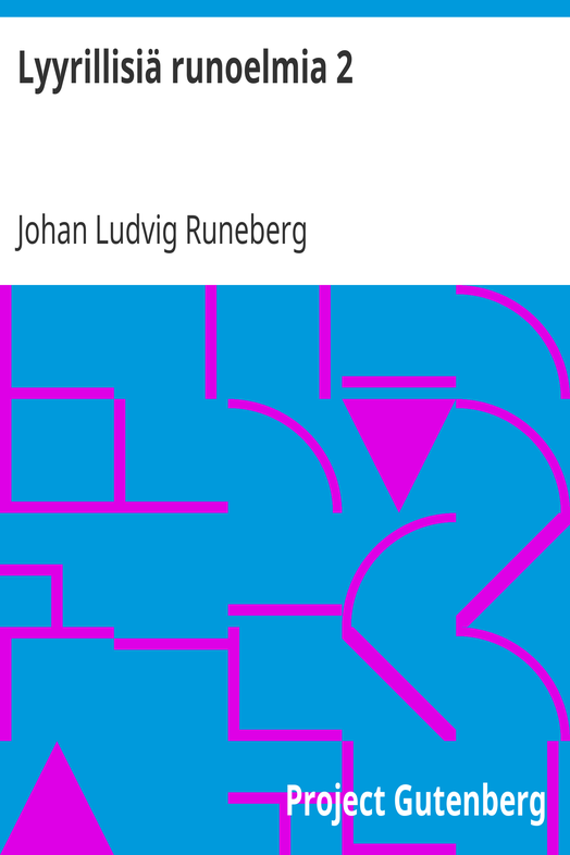 Lyyrillisiä runoelmia 2 cover