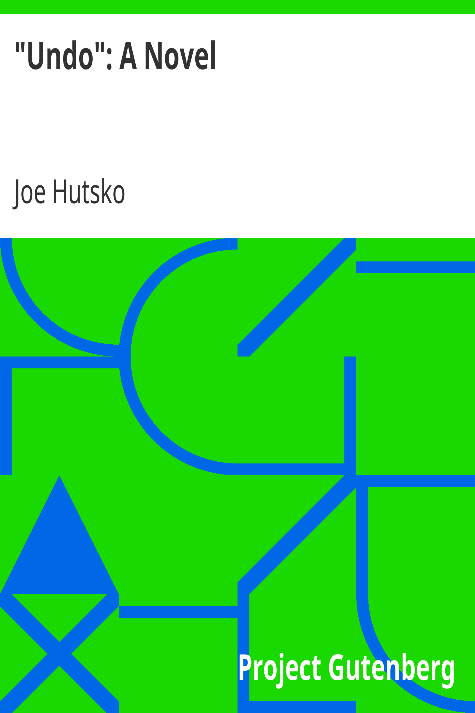 "Undo": A Novel cover