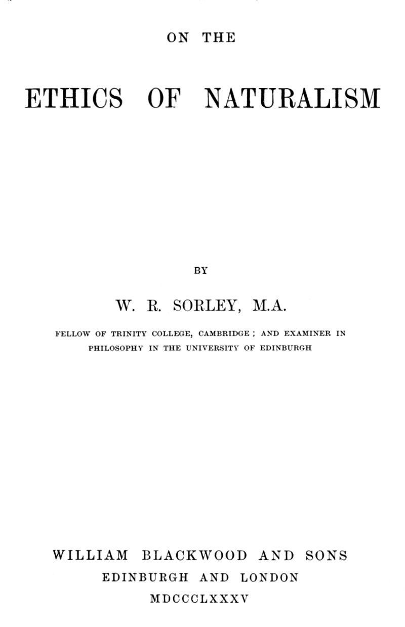 On the Ethics of Naturalism cover