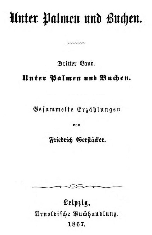 Unter Palmen und Buchen. Dritter Band. cover
