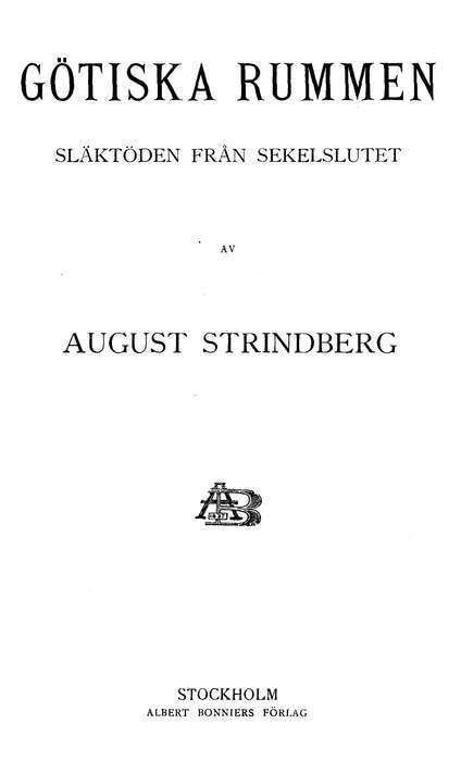 Götiska rummen: Släktöden från sekelslutet cover