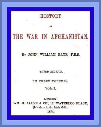 History of the War in Afghanistan, Vol. 1 (of 3) / Third Edition cover