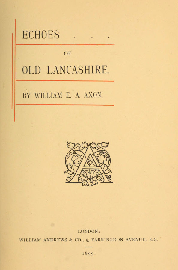 Echoes of Old Lancashire cover