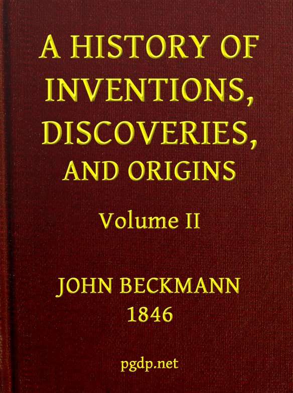 A History of Inventions, Discoveries, and Origins, Volume 2 (of 2) cover
