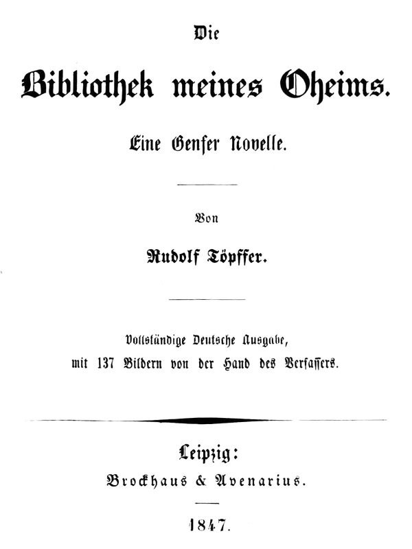 Die Bibliothek meines Oheims: Eine Genfer Novelle cover