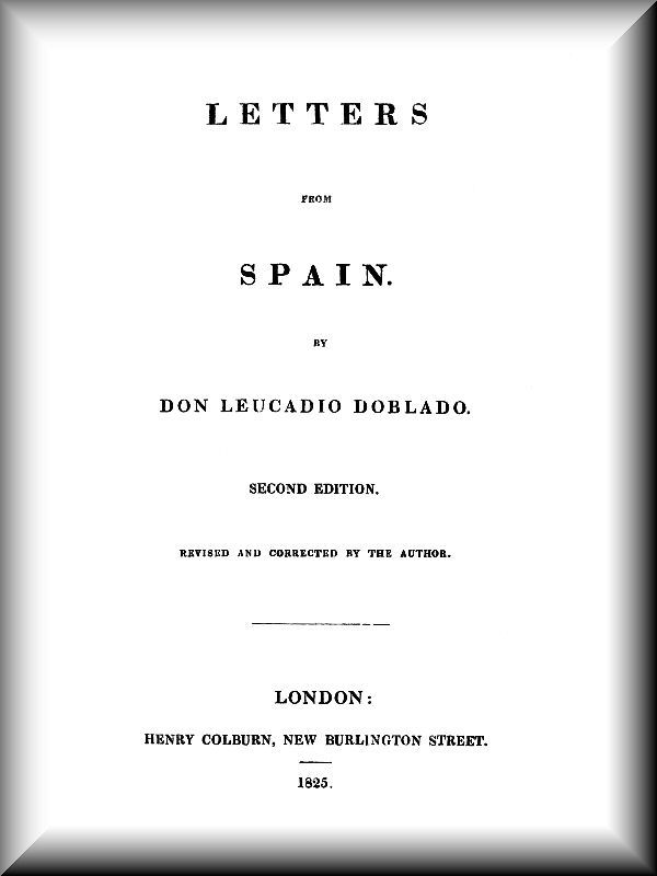 Letters from Spain cover