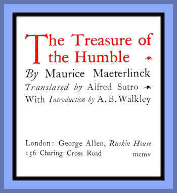 The Treasure of the Humble cover