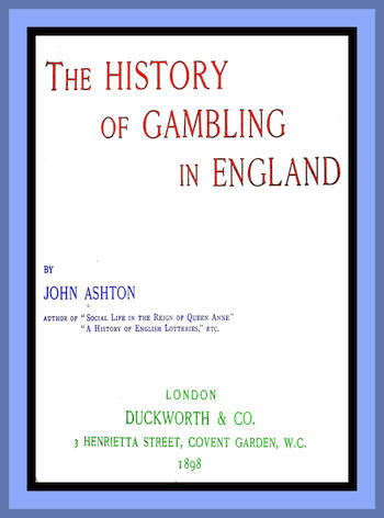 The History of Gambling in England cover