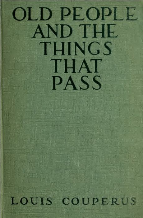 Old People and the Things That Pass cover