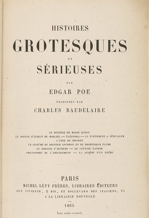 Histoires grotesques et sérieuses cover