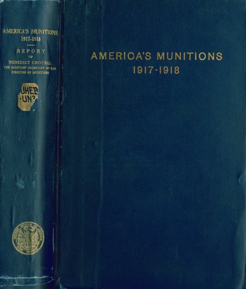 America's Munitions 1917-1918 cover