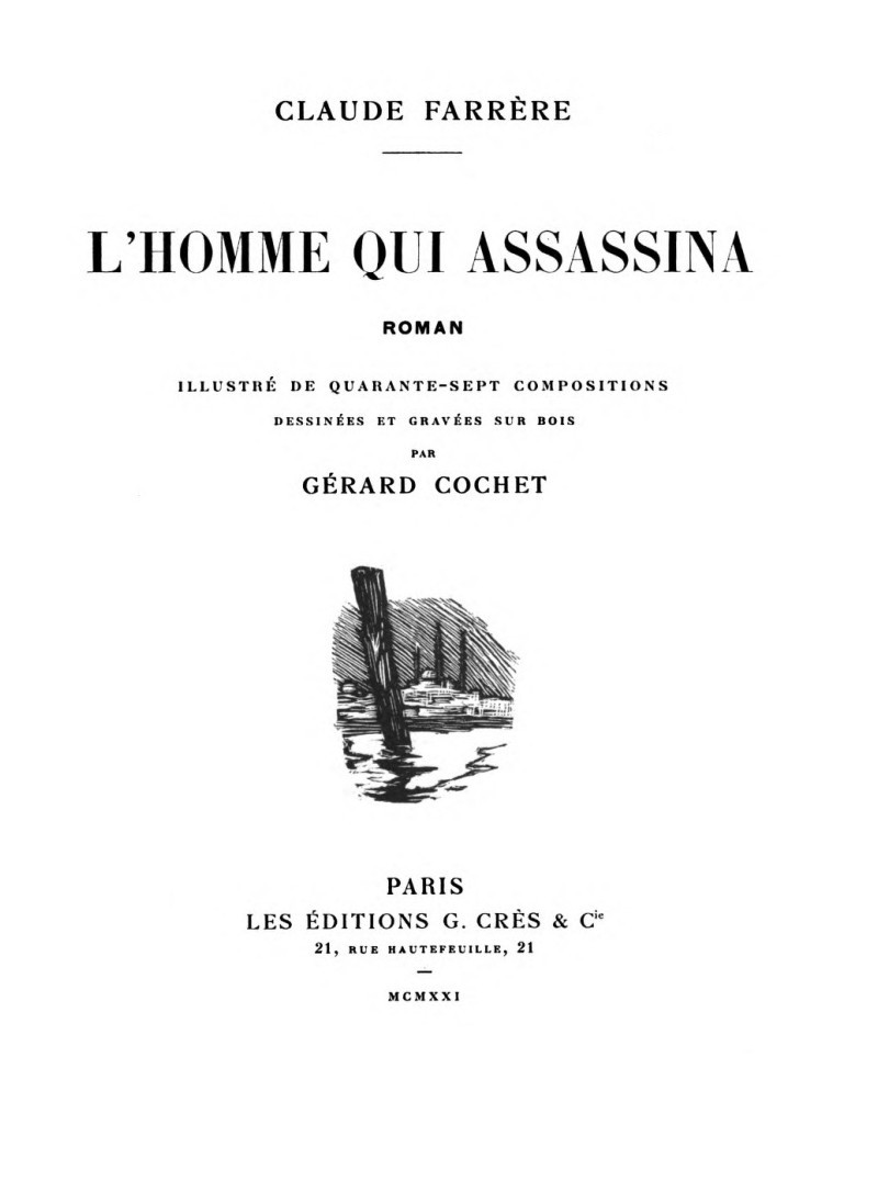 L'homme qui assassina: Roman cover