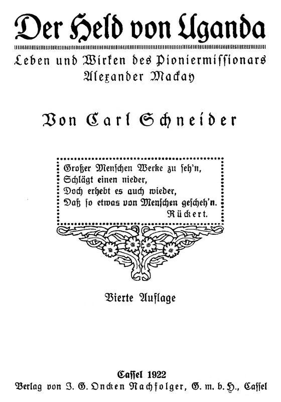 Der Held von Uganda: Leben und Wirken des Pioniermissionars Alexander Mackay cover