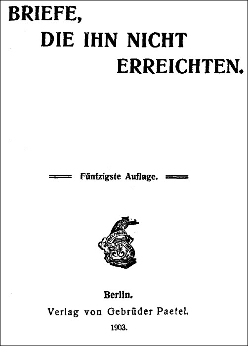 Briefe, die ihn nicht erreichten cover