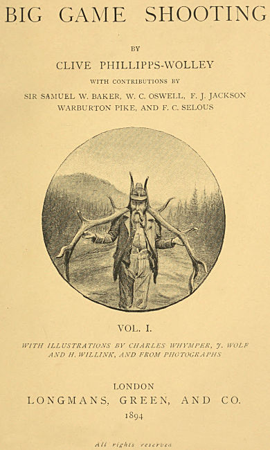 Big Game Shooting, volume 1 (of 2) cover