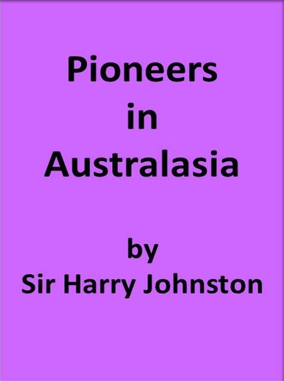 Pioneers in Australasia cover