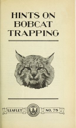 Hints on Bobcat Trapping cover