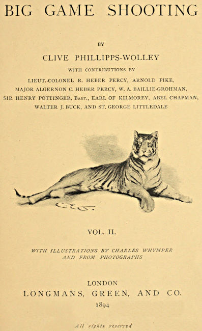 Big Game Shooting, volume 2 (of 2) cover