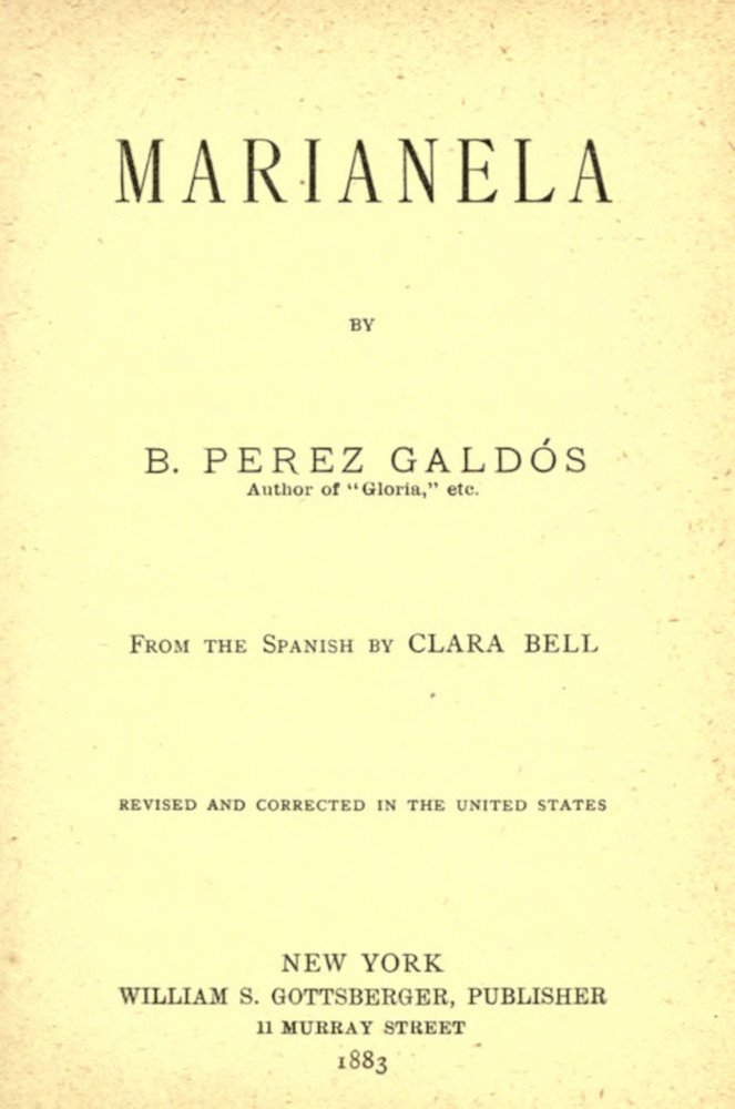 Marianela cover