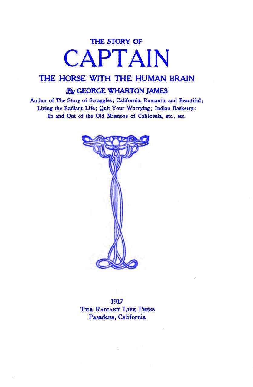 The Story of Captain, the Horse with the Human Brain cover