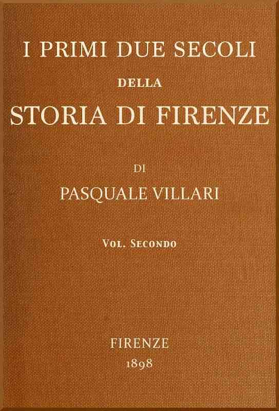 I primi due secoli della storia di Firenze, v. 2 cover