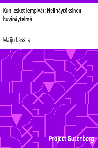 Kun lesket lempivät: Nelinäytöksinen huvinäytelmä cover