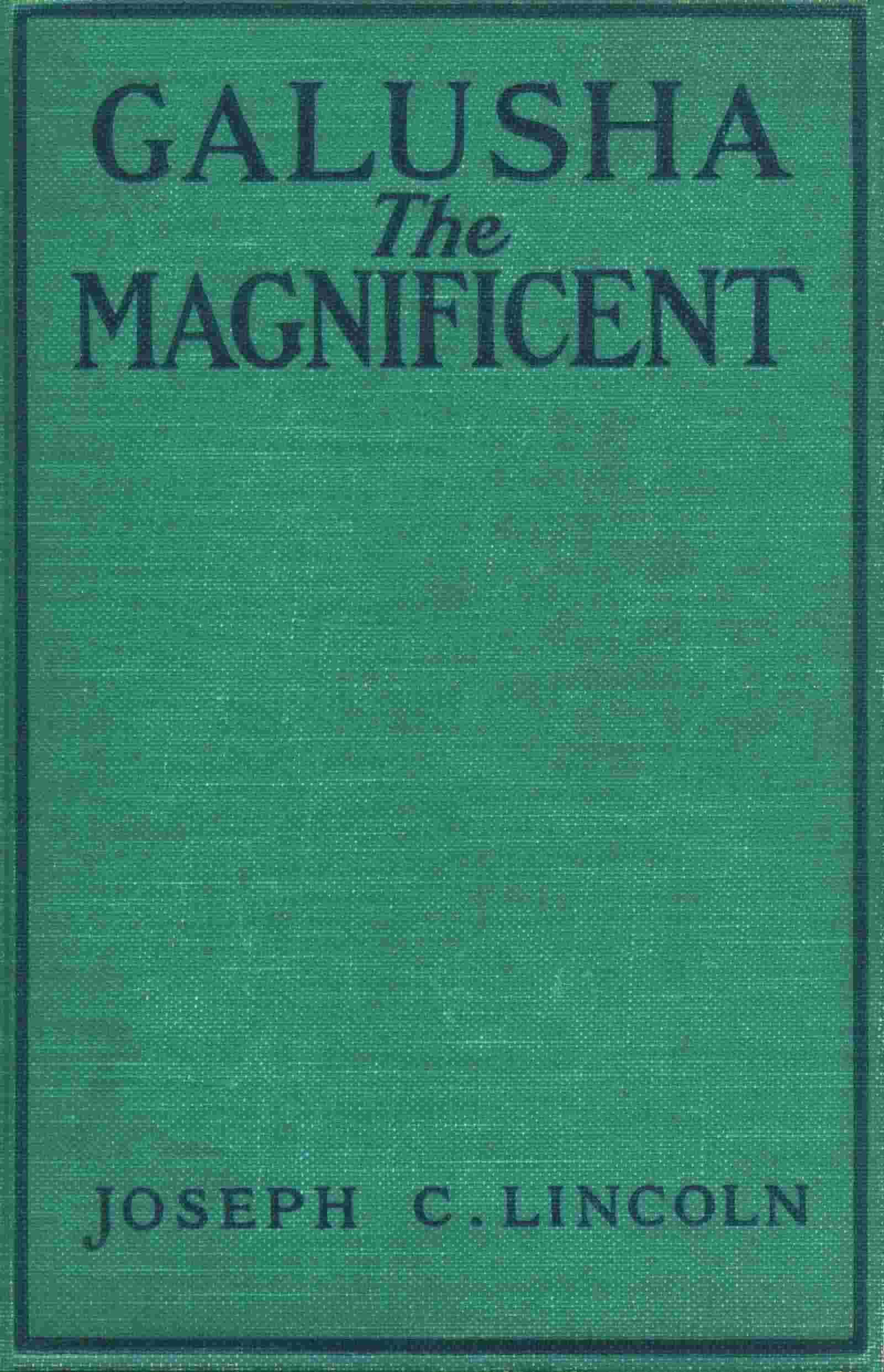 Galusha the Magnificent cover