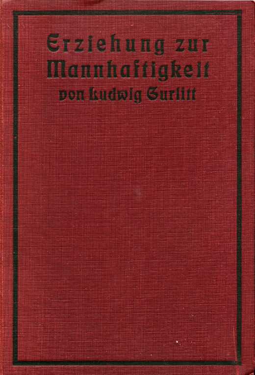 Erziehung zur Mannhaftigkeit cover