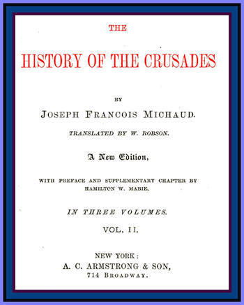 The History of the Crusades (vol. 2 of 3) cover