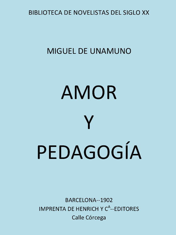 Amor y Pedagogía cover
