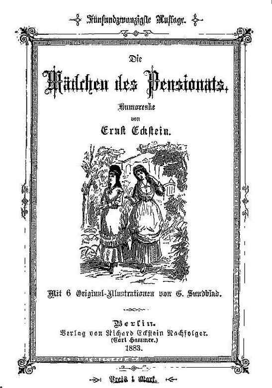 Die Mädchen des Pensionats: Humoreske cover
