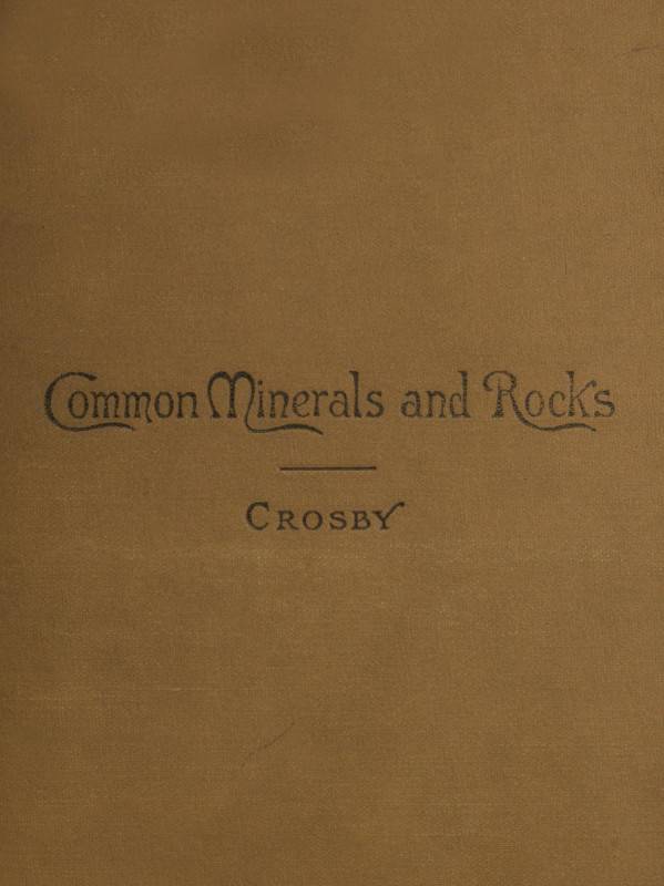 Common Minerals and Rocks cover