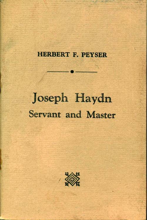 Joseph Haydn: Servant and Master cover