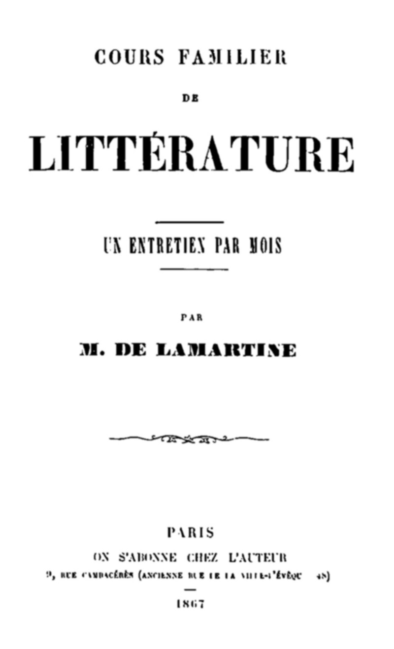 Cours familier de Littérature - Volume 23 cover