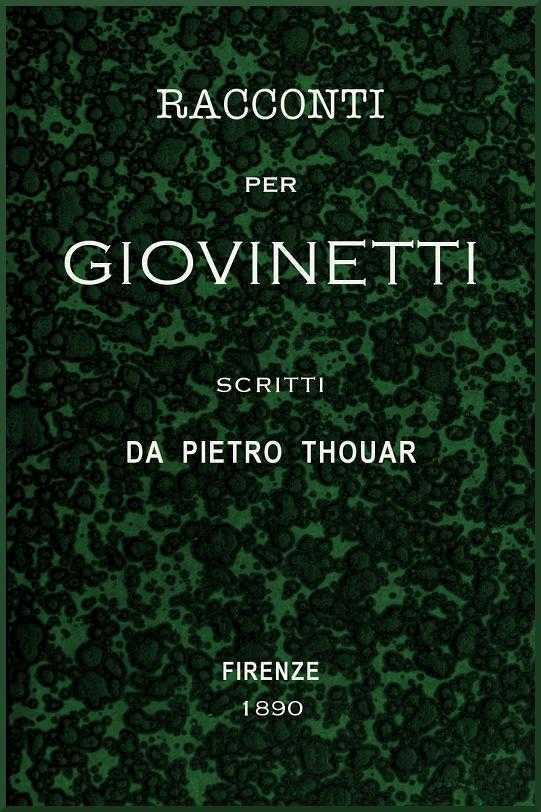 Racconti per giovinetti cover