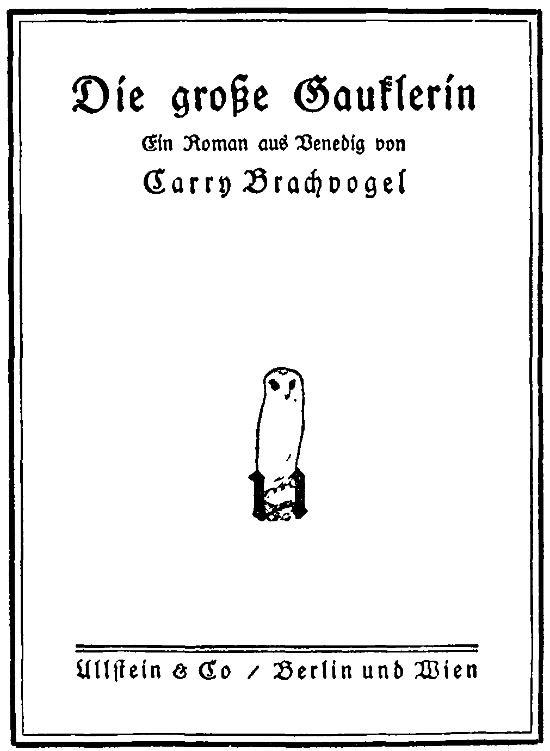 Die große Gauklerin: Ein Roman aus Venedig cover