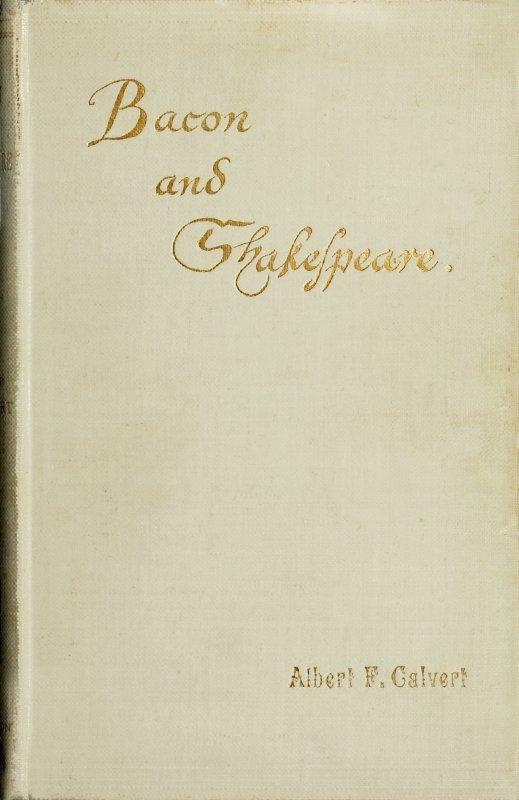 Bacon and Shakespeare cover