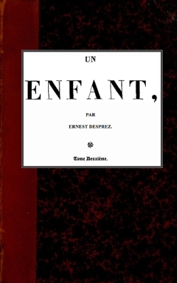 Un enfant, t. 2/3 cover