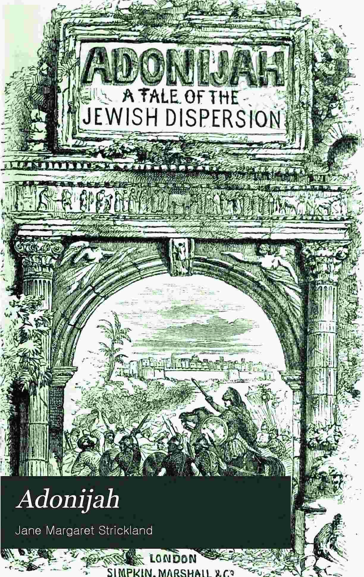 Adonijah: A Tale of the Jewish Dispersion. cover