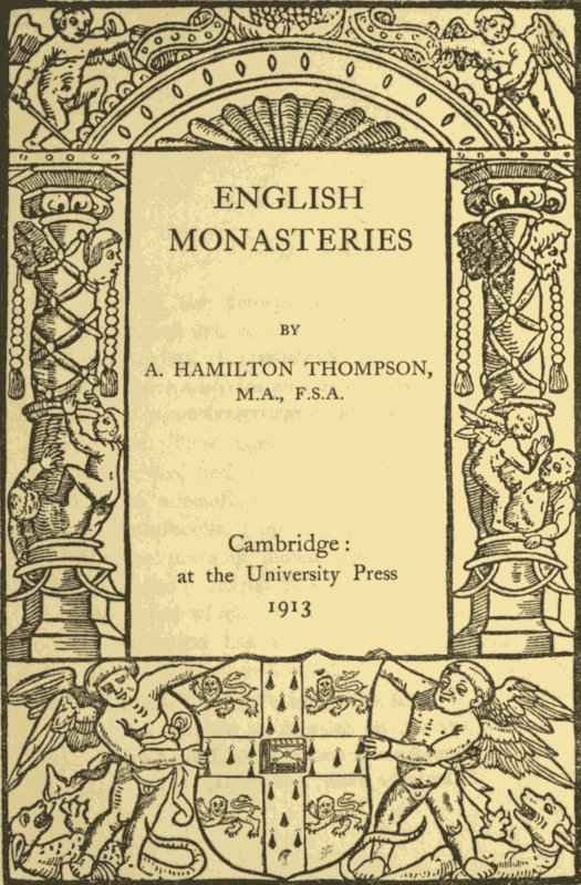 English Monasteries cover