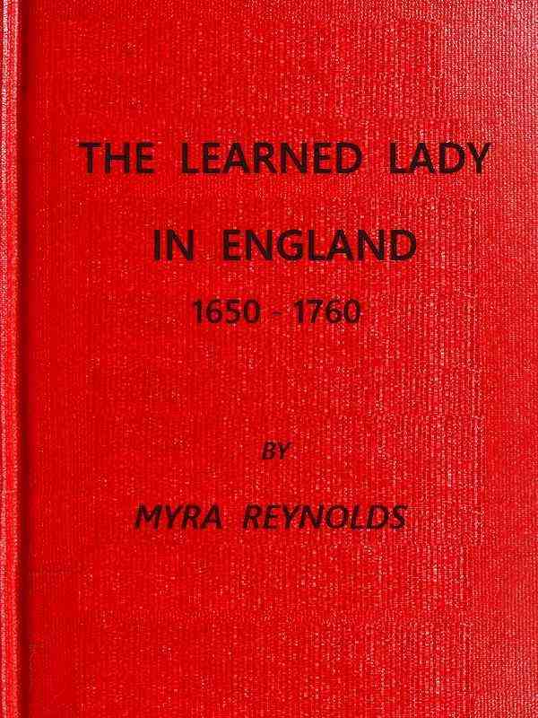 The Learned Lady in England, 1650-1760 cover