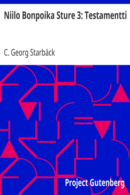 Niilo Bonpoika Sture 3: Testamentti cover